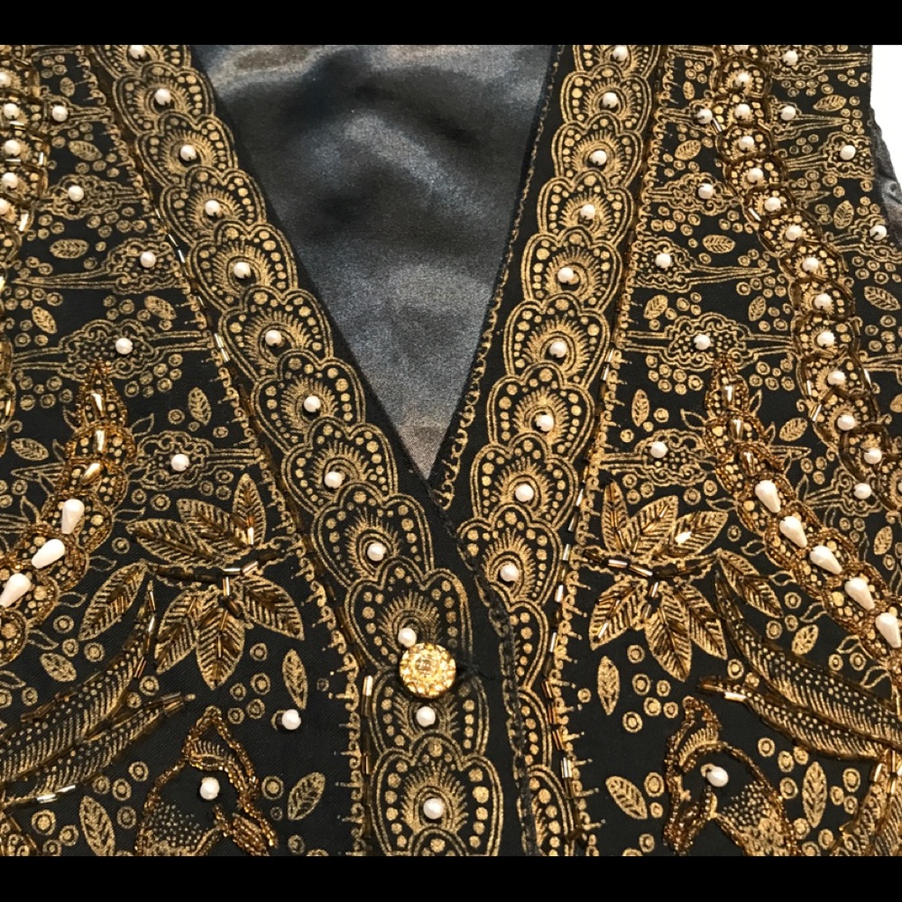 Bali Chic Beaded Vest One Size/Talla - Picture 5 of 5